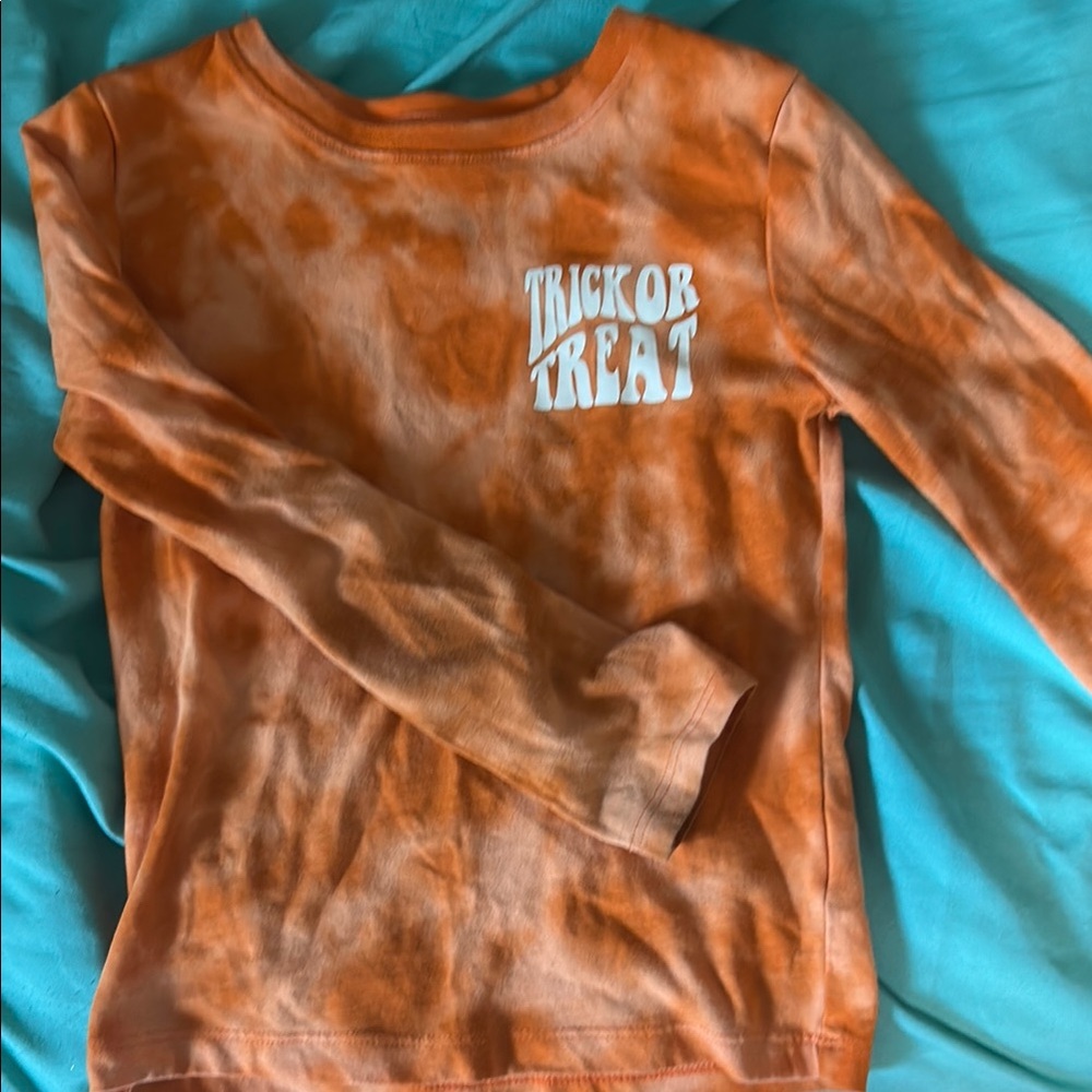 Wonder Nation Orange Long Sleeve Tee Casual Cotton Blend